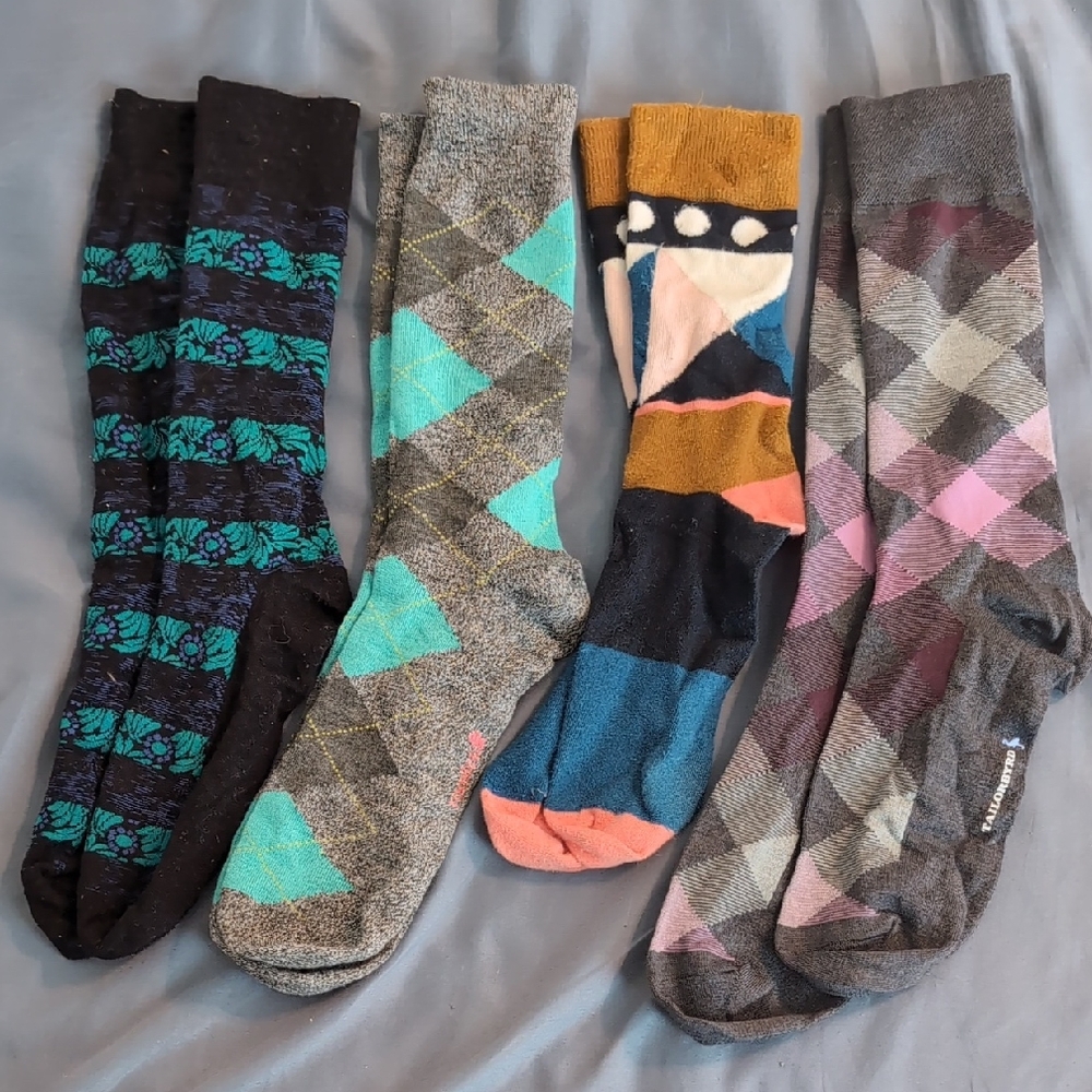 Colorful Patterned Men's Socks Set